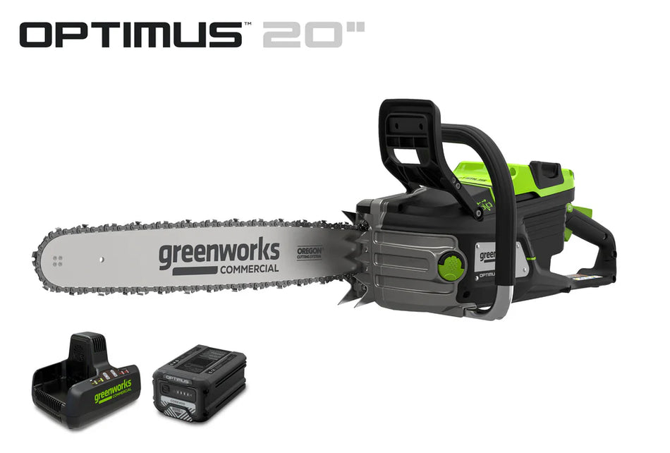 82V OPTIMUS 3.6kw 20" Chainsaw Kit with CORE400 Battery & DP Charger | OCS600-C4DP-20