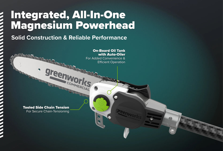 82V OPTIMUS 10" Polesaw with Carbon Fiber Shaft with CORE300 Battery and Charger | OPS300T-C3DP