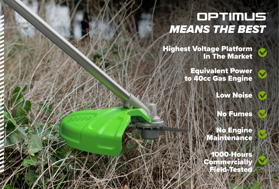 82V OPTIMUS 2.0kW 18" String Trimmer Brush Cutter | TB201H