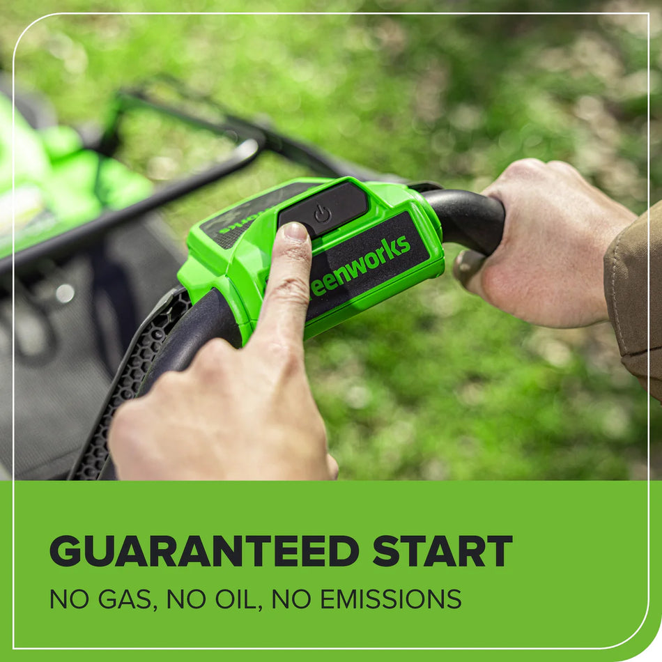 40V 14" Cordless Battery Push Lawn Mower w/ 4.0Ah Battery & Charger