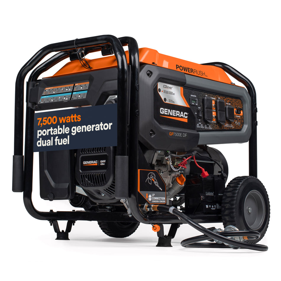 Portable Generator, 7500W | Dual Fuel | With COsense