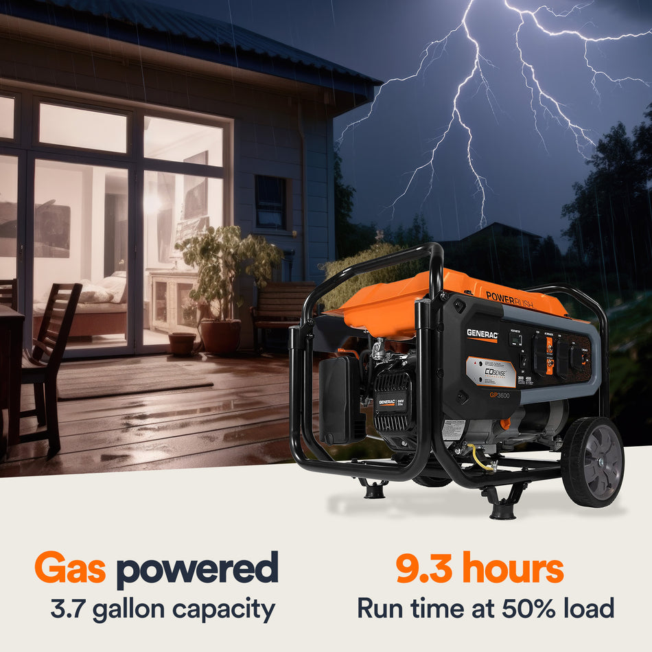 Portable Generator, 3600W | With COsense | 49ST/CSA